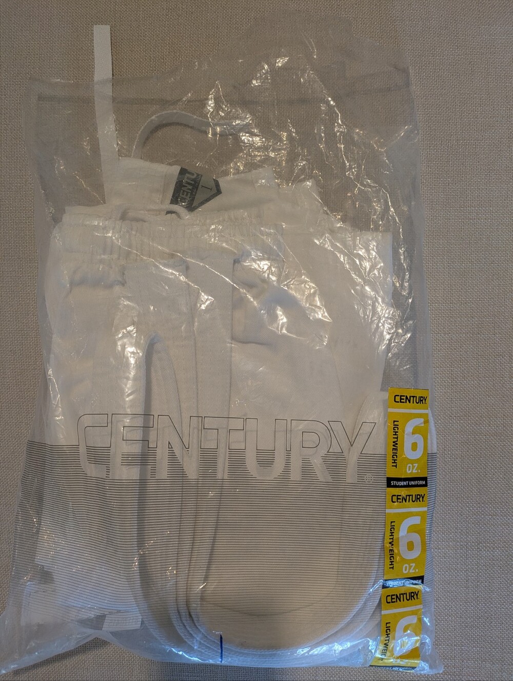 Century Kid's White Martial Arts Student Uniform - Lightweight 6 oz